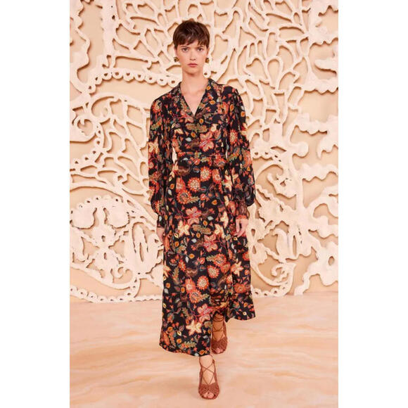 Ulla Johnson Giselle Dress in Hellebore $790 NWT Size 6 70% OFF! #2289